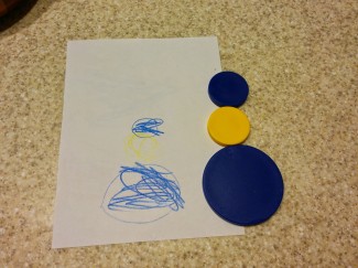 One kid's drawing of the three circles.